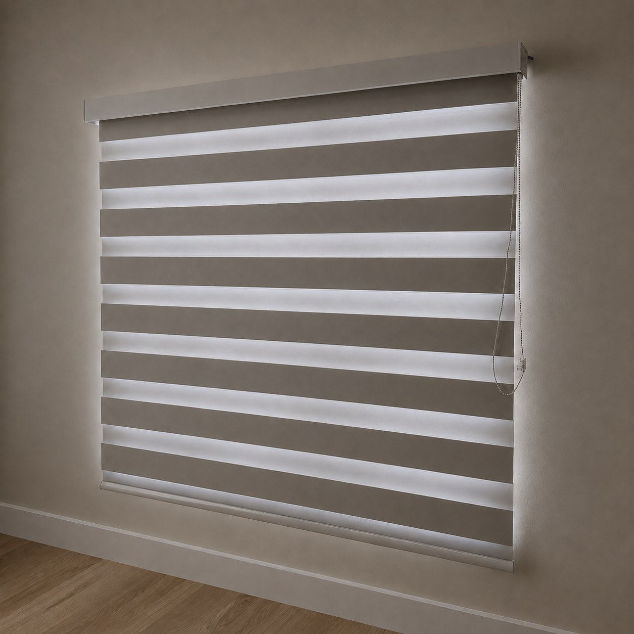 Window with blind closed